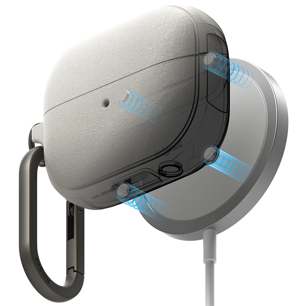 Ringke Magnetic Case for Galaxy Buds 3 / Buds 3 Pro – Snap-On Onyx Series, MagSafe-Ready