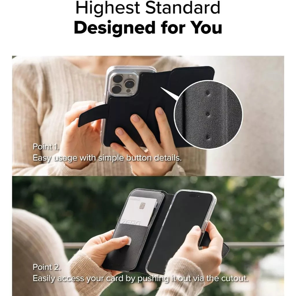 Ringke Folio Wallet Magnetic MagSafe Cover for iPhone 16 Pro / iPhone 16