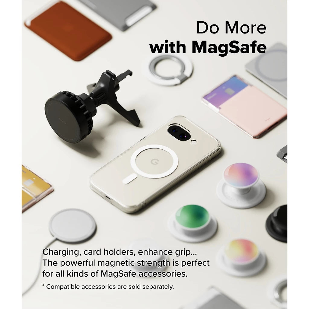 Ringke Fusion Magnetic Case for Pixel 9a | MagSafe Compatible Clear Shockproof Cover