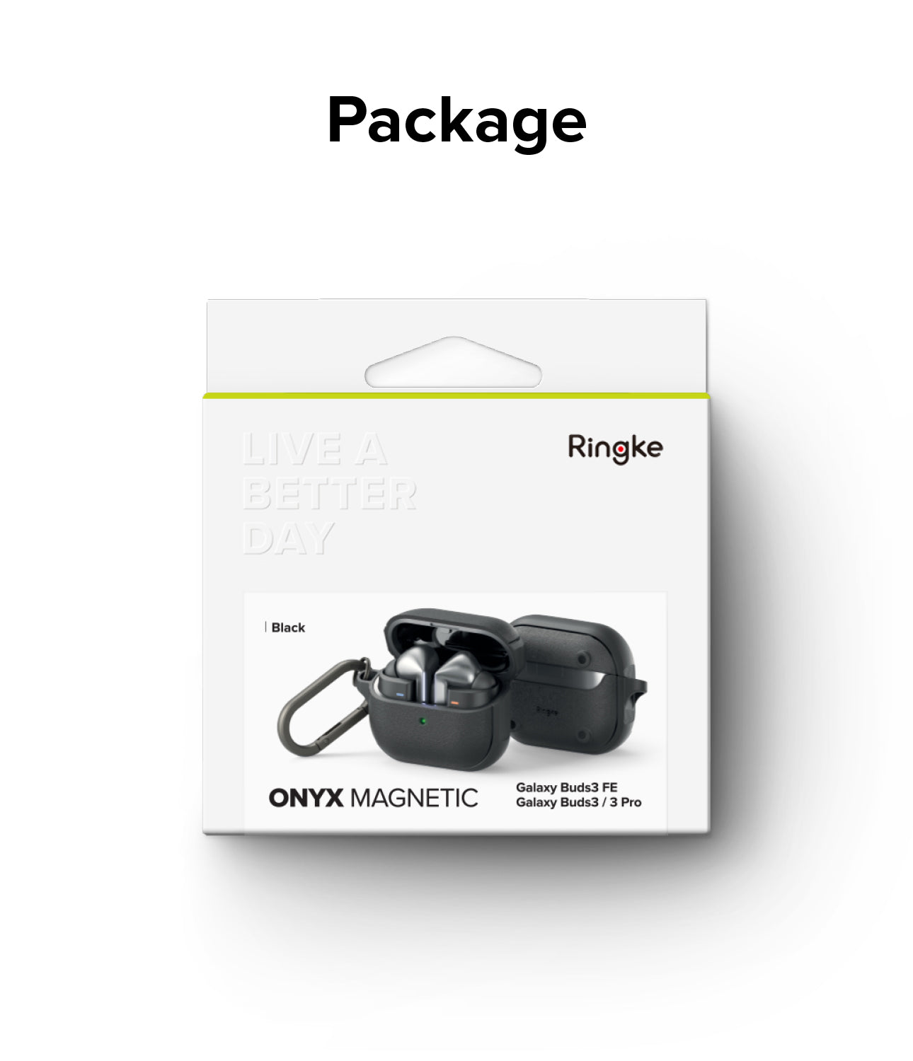 Ringke Onyx Magnetic Case Compatible for Samsung Galaxy Buds 3 / Buds 3 Pro / Buds 3 FE