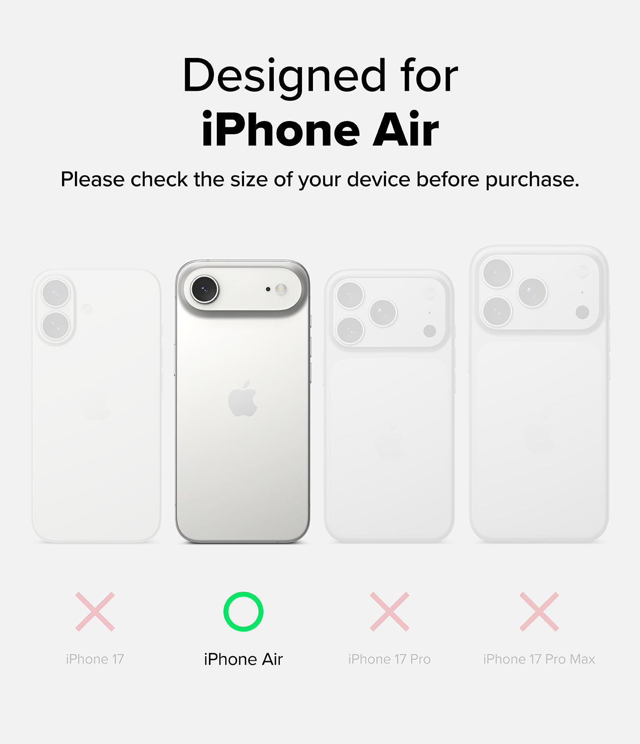 Ringke Camera Protector Tempered Glass for Apple iPhone Air
