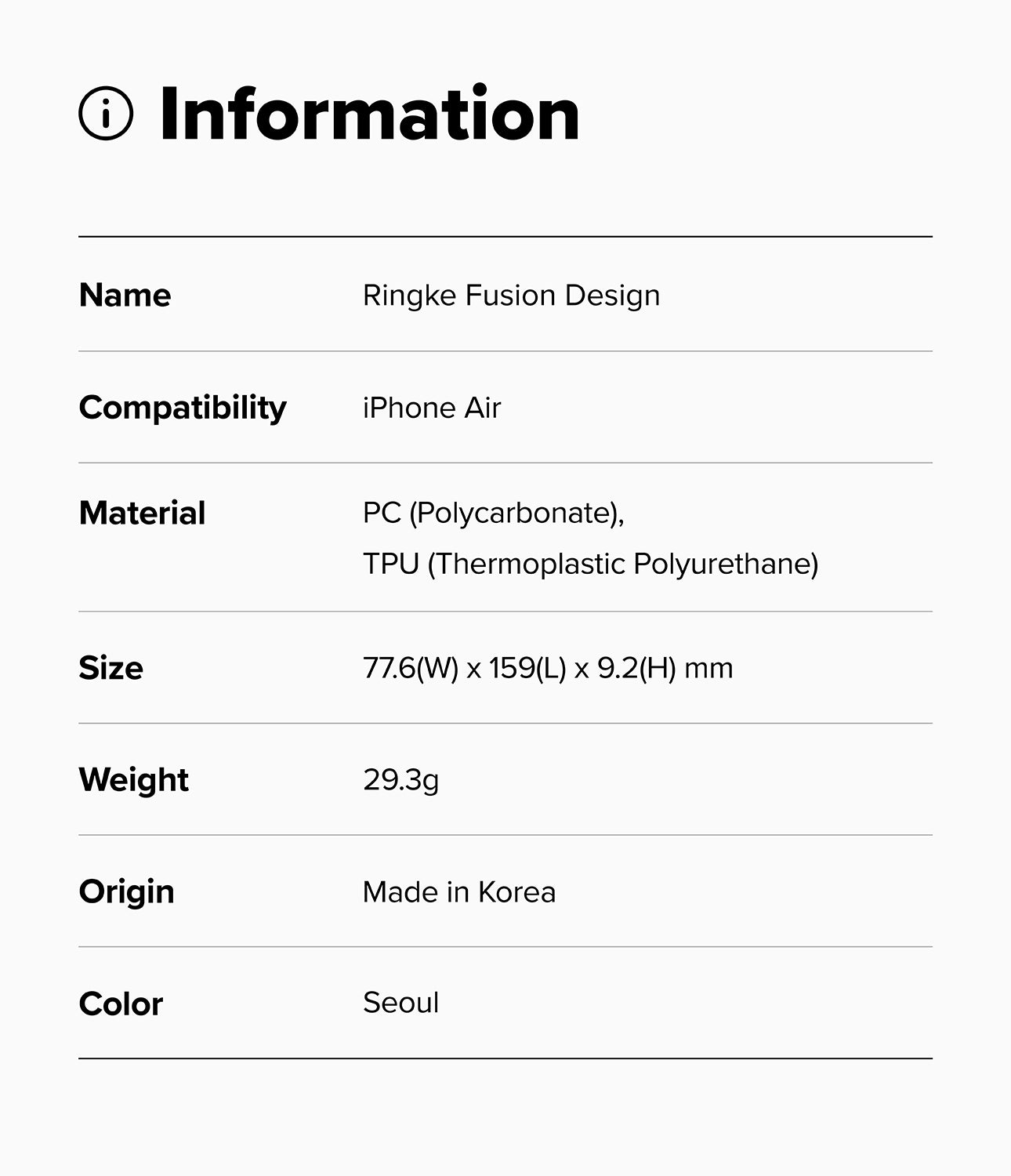 Ringke Fusion Design Case for Apple iPhone Air