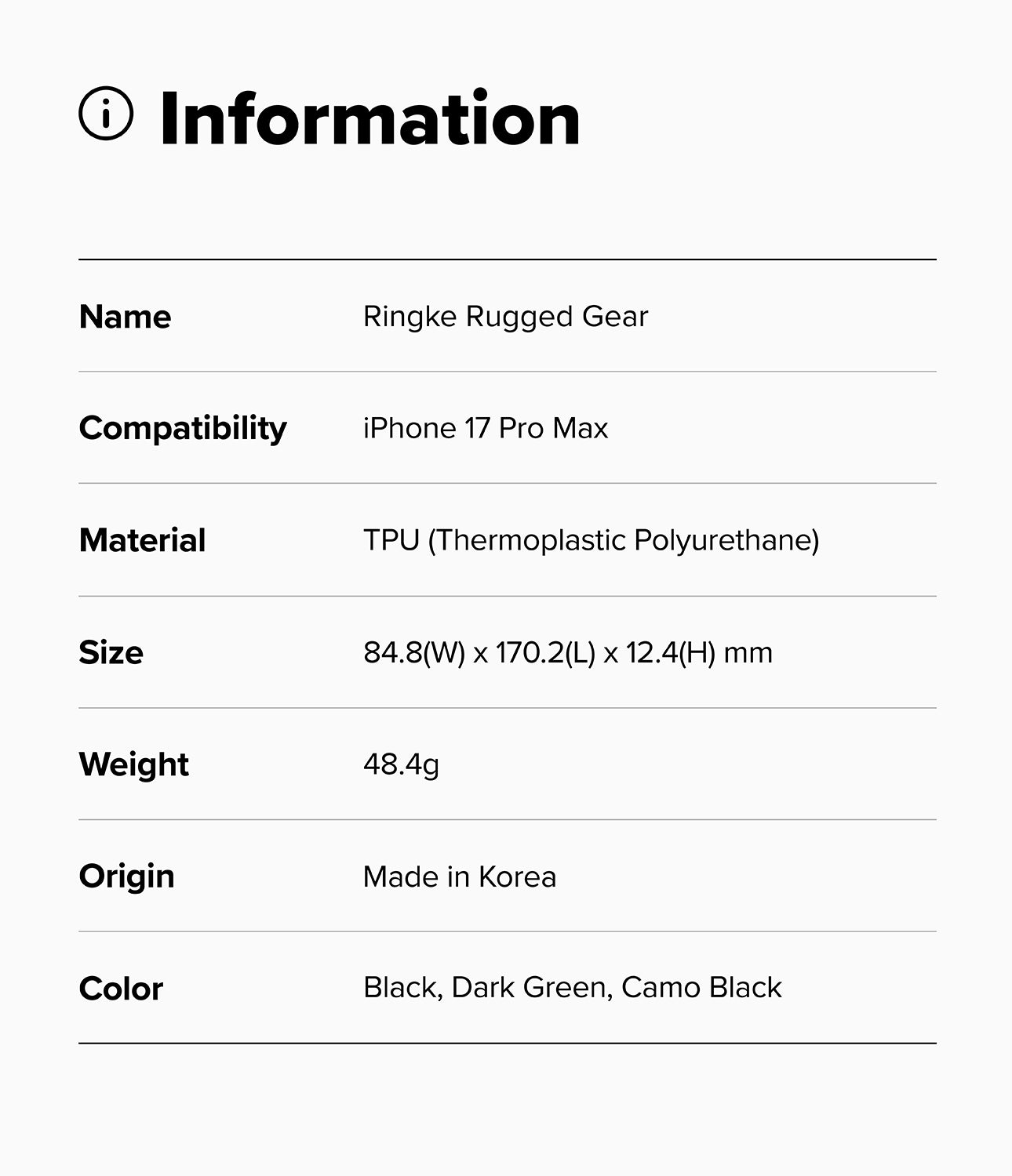 Ringke Rugged Gear Case for Apple iPhone 17 Pro Max