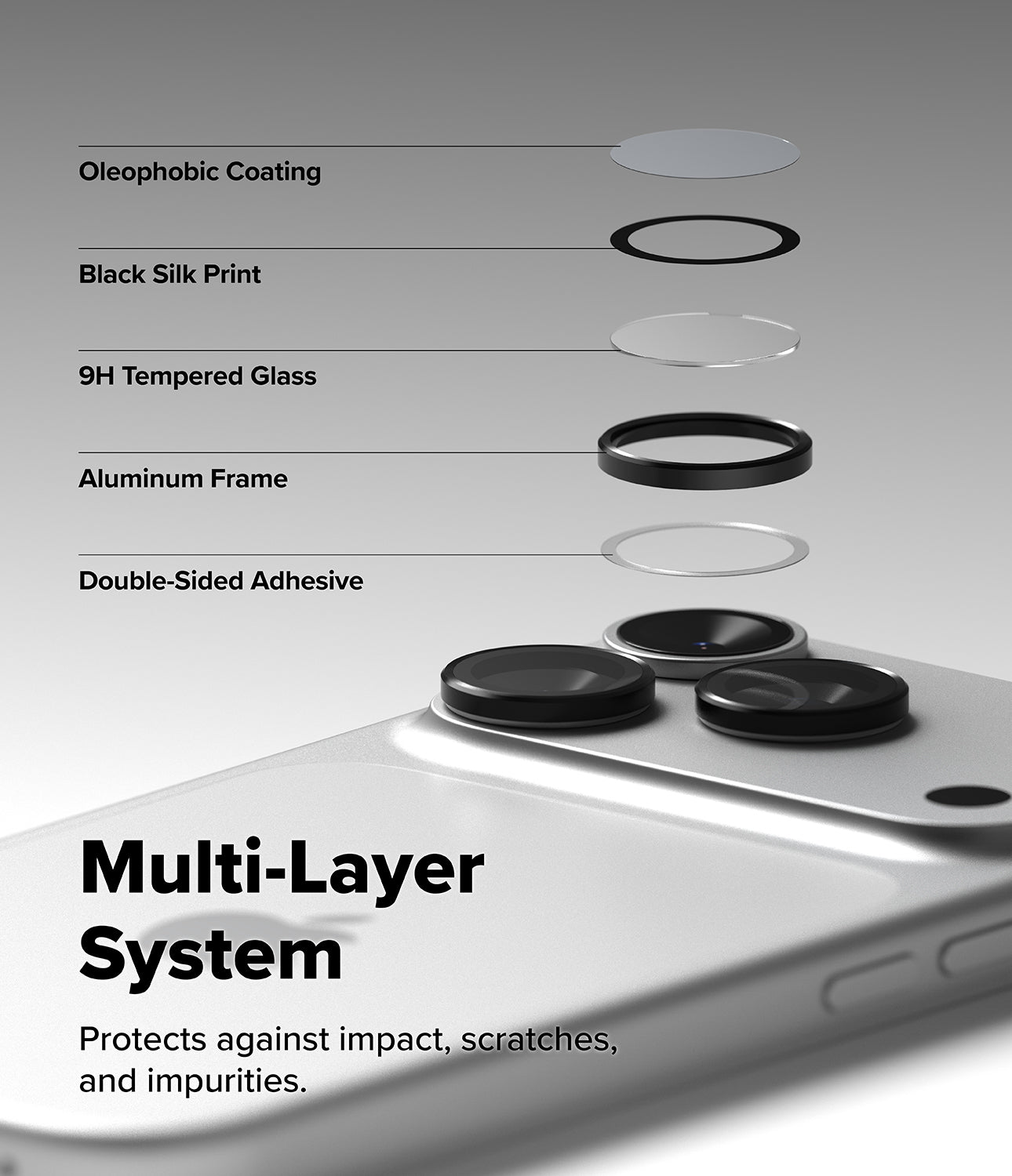 Ringke Camera Lens Frame Protector for Apple iPhone 17 Pro Max / iPhone 17 Pro