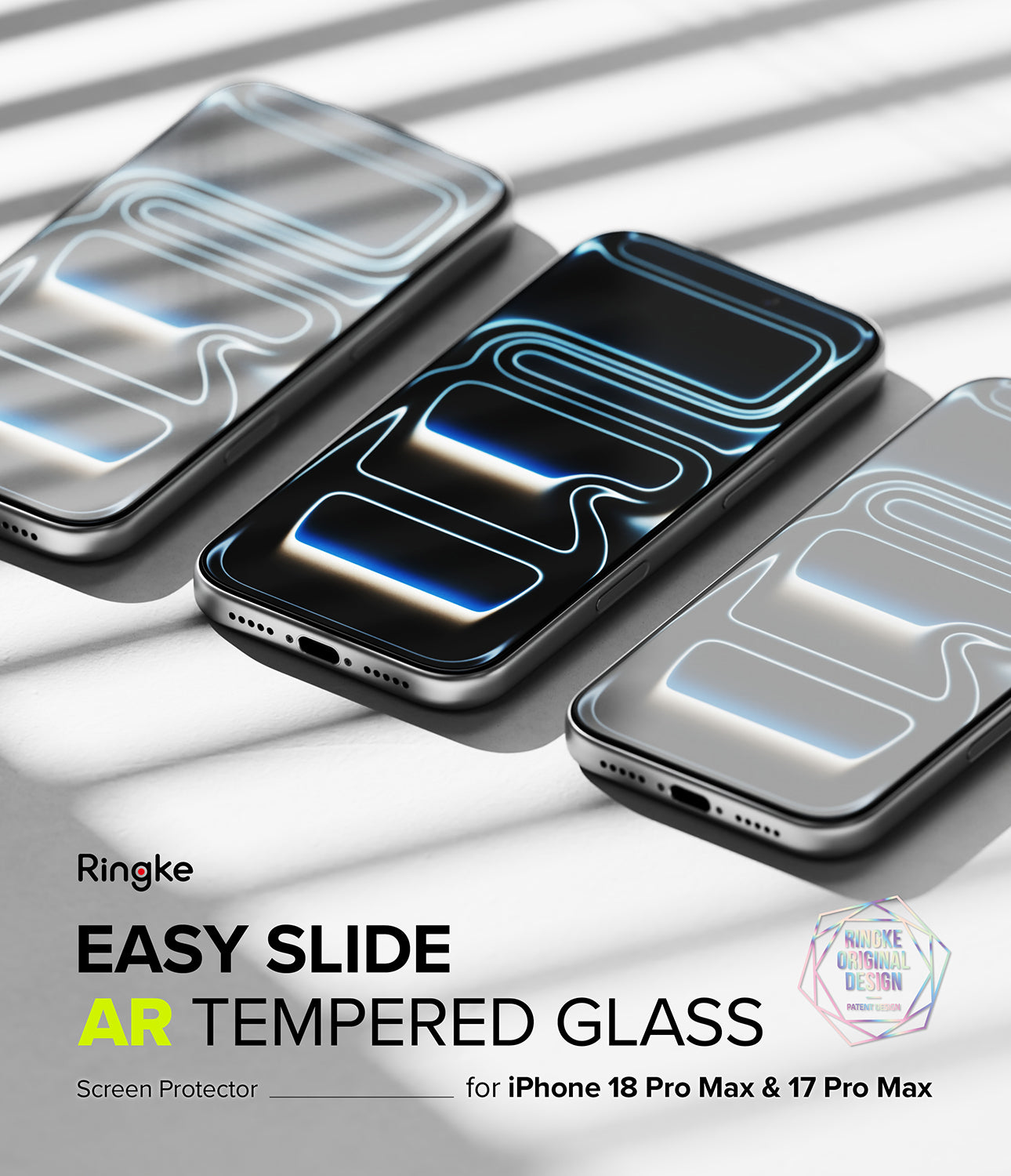 Ringke Easy Slide AR Tempered Glass Screen Protector for Apple iPhone 18 Pro Max / iPhone 17 Pro Max