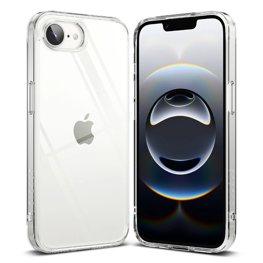 Ringke iPhone 16e Case Fusion | Clear Hard Back + Soft TPU Bumper | Slim Shockproof Cover