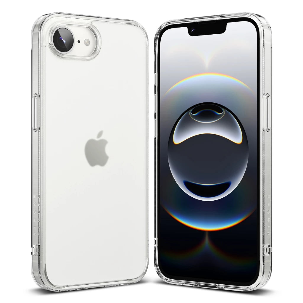 Ringke iPhone 16e Case Fusion | Clear Hard Back + Soft TPU Bumper | Slim Shockproof Cover