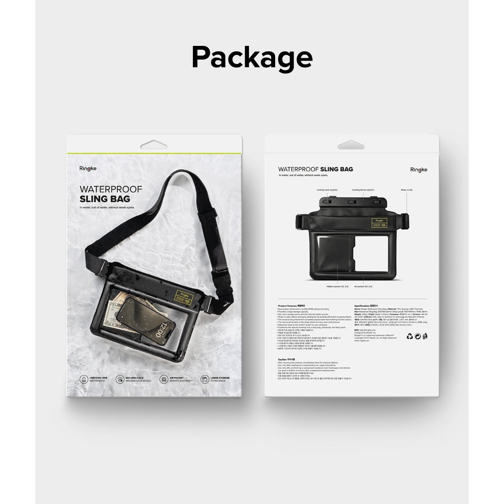 Ringke Waterproof Pouch Case - Sling Bag Design