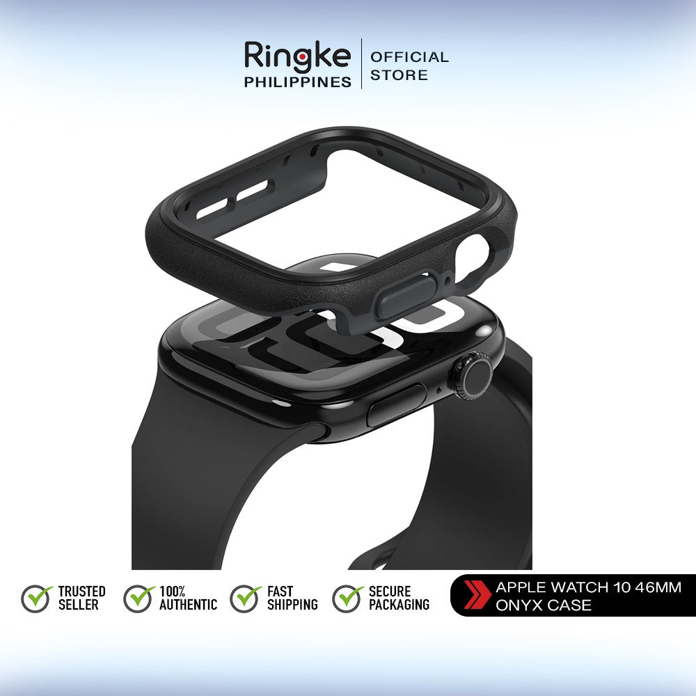 Ringke Onyx Case Compatible for Apple Watch 10 46mm PC and TPU Hybrid Protective Cover