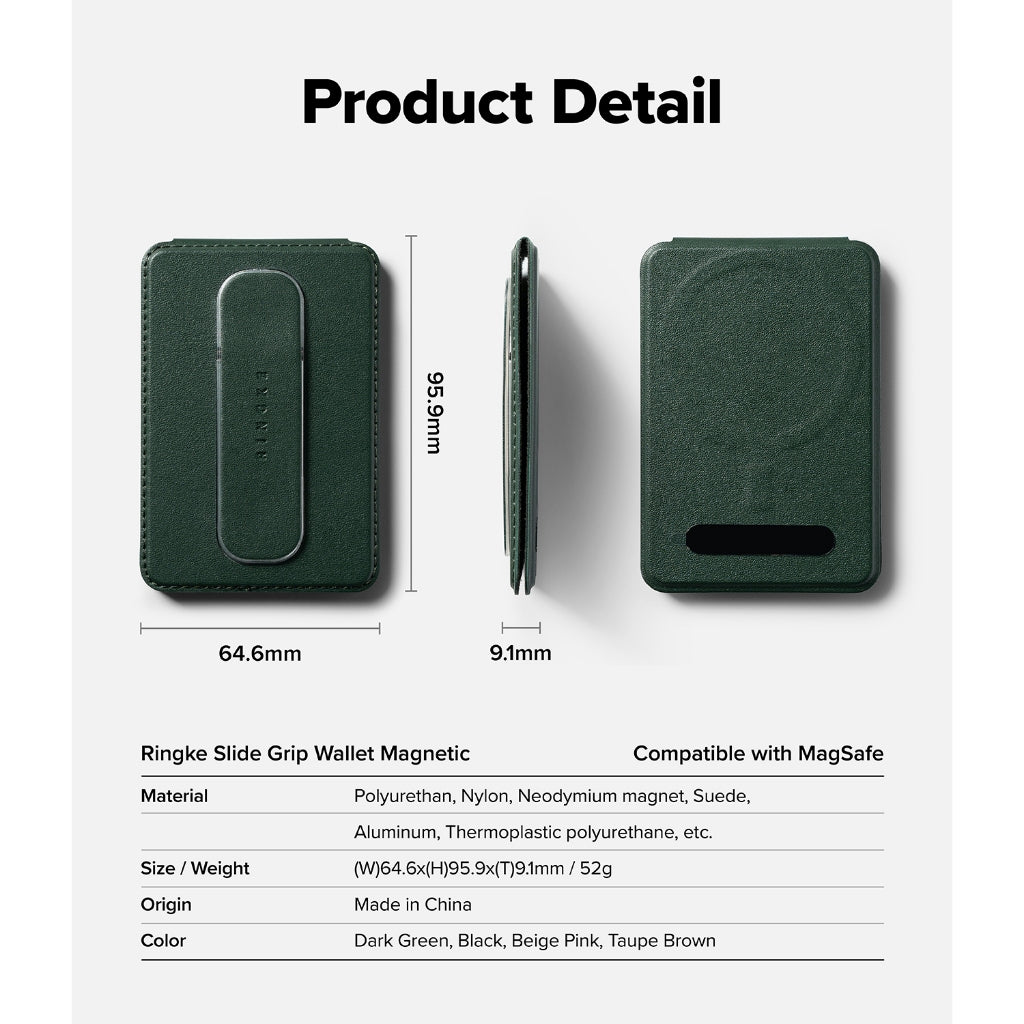 Ringke Slide Grip Wallet Magnetic Card Holder