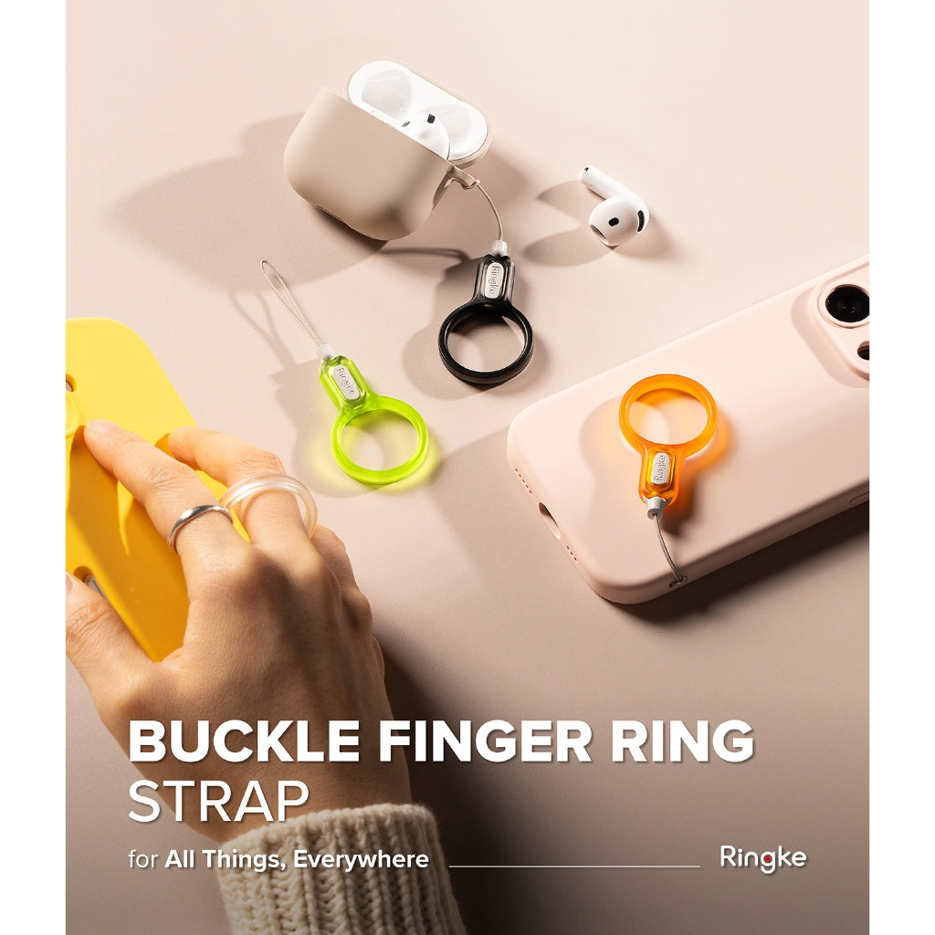 Ringke Buckle Finger Ring Strap - Universal Ring-Shaped Lanyard Strap