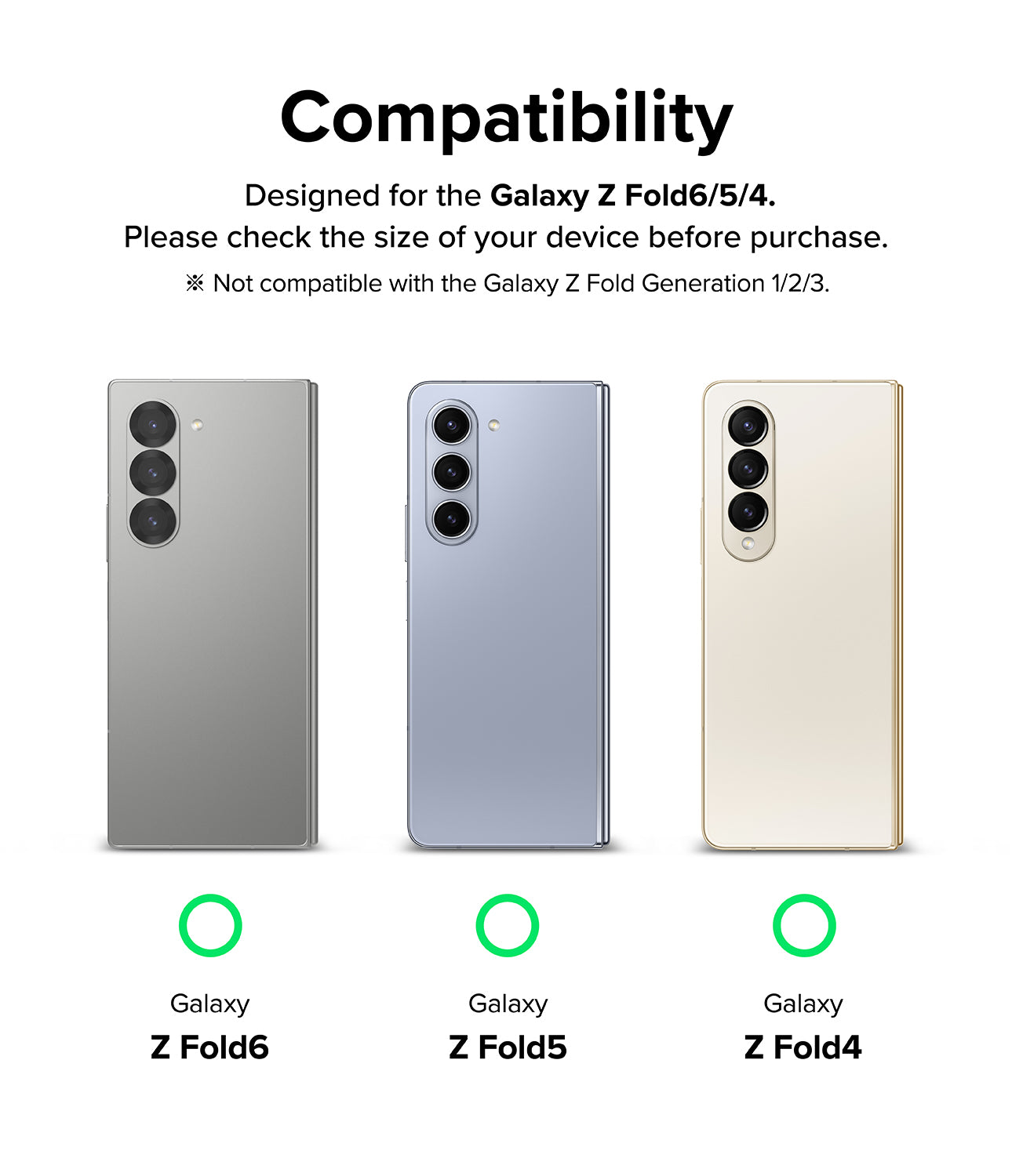 Ringke Dual Easy Hinge Protector for Samsung Galaxy Z Fold 6 / 5 / 4