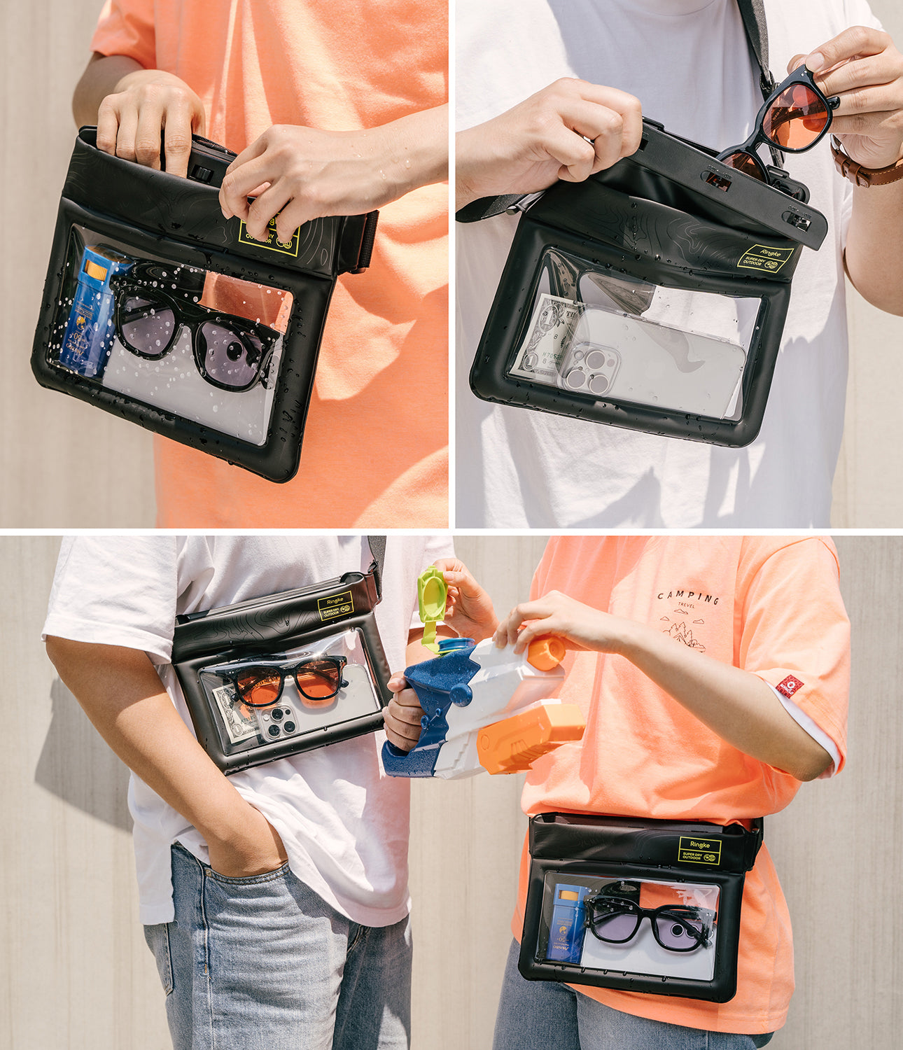 Ringke Waterproof Pouch Case - Sling Bag Design