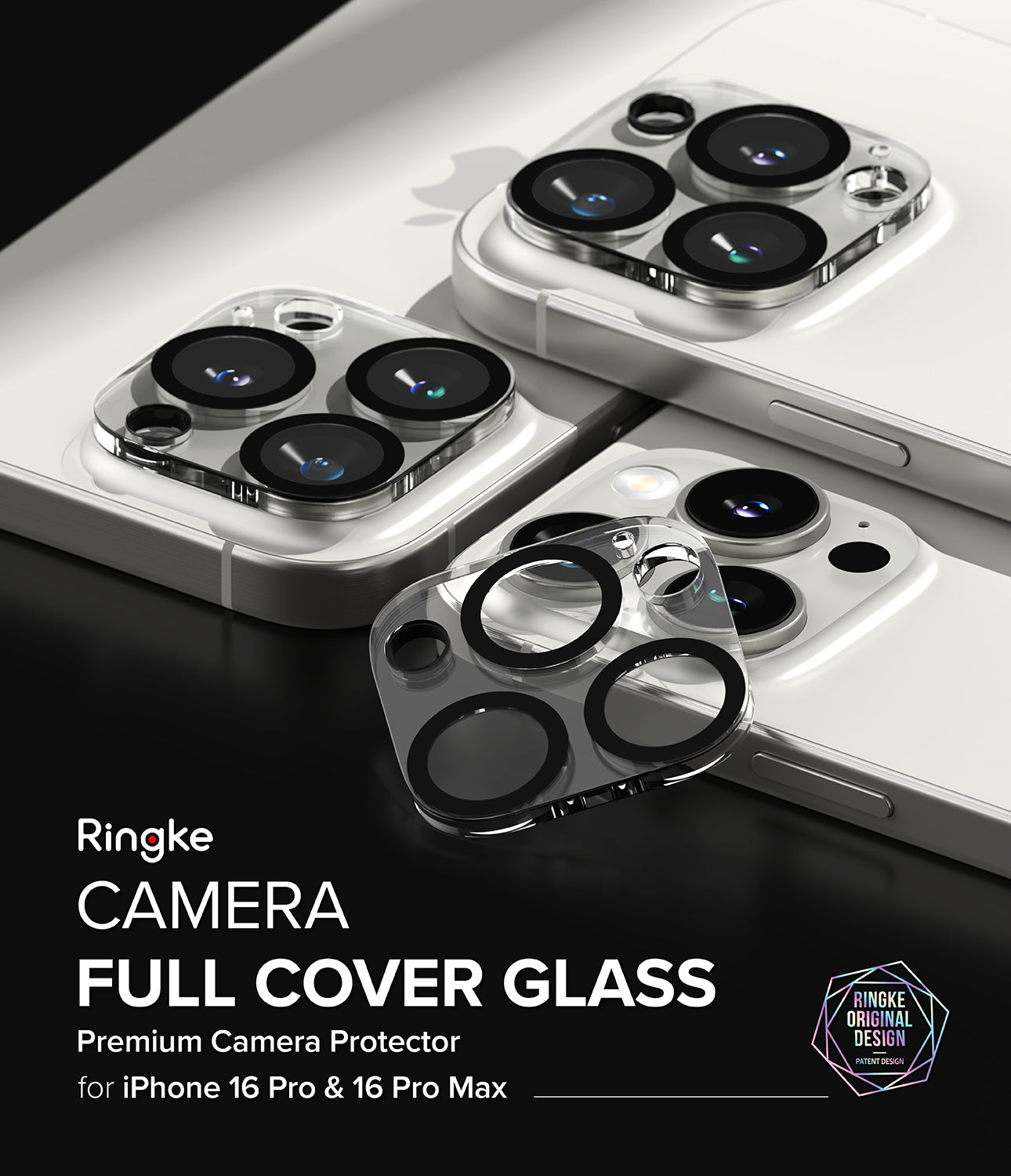 Ringke Camera Tempered Glass Protector for Apple iPhone 16 Pro / iPhone 16 Pro Max