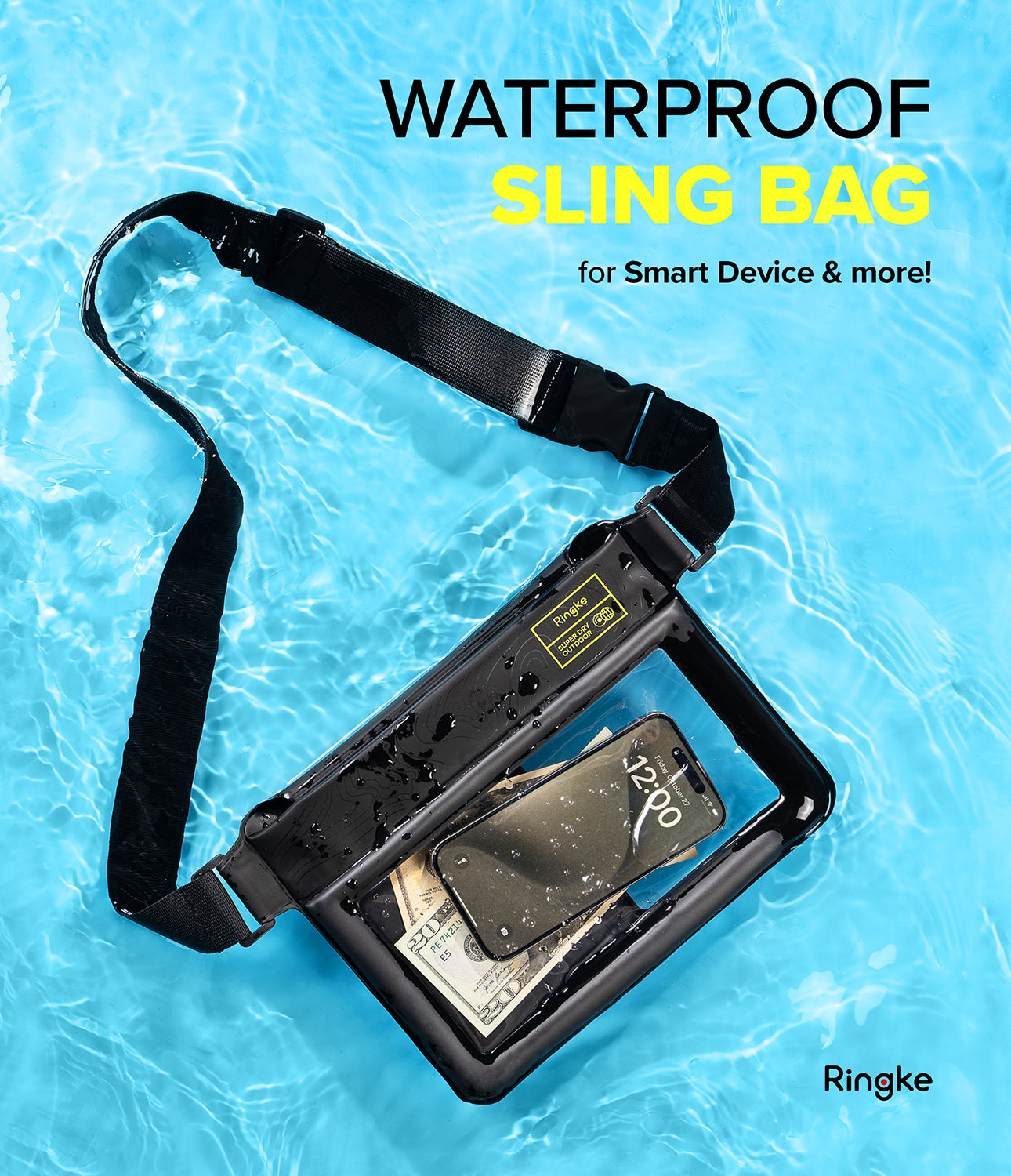 Ringke Waterproof Pouch Case - Sling Bag Design