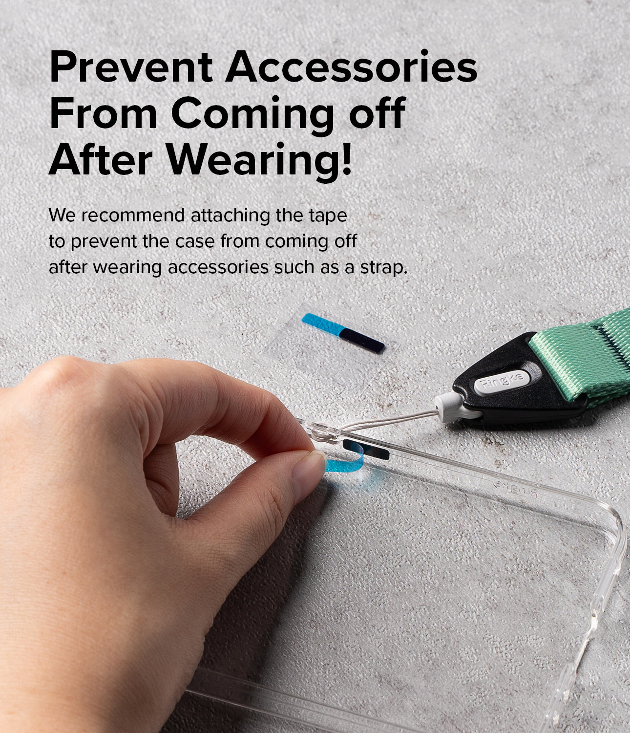 Ringke Securing Tape for Z Flip 5 Slim Case - Non-Slip Extra Sticker for Ringke Slim Case