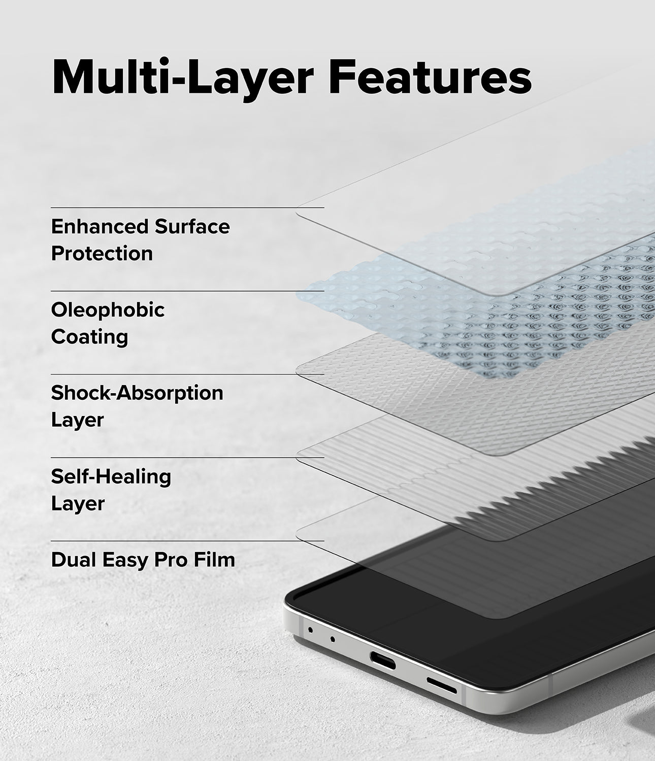 Ringke Dual Easy Pro Film Screen Protector for Samsung Galaxy Z Flip 7