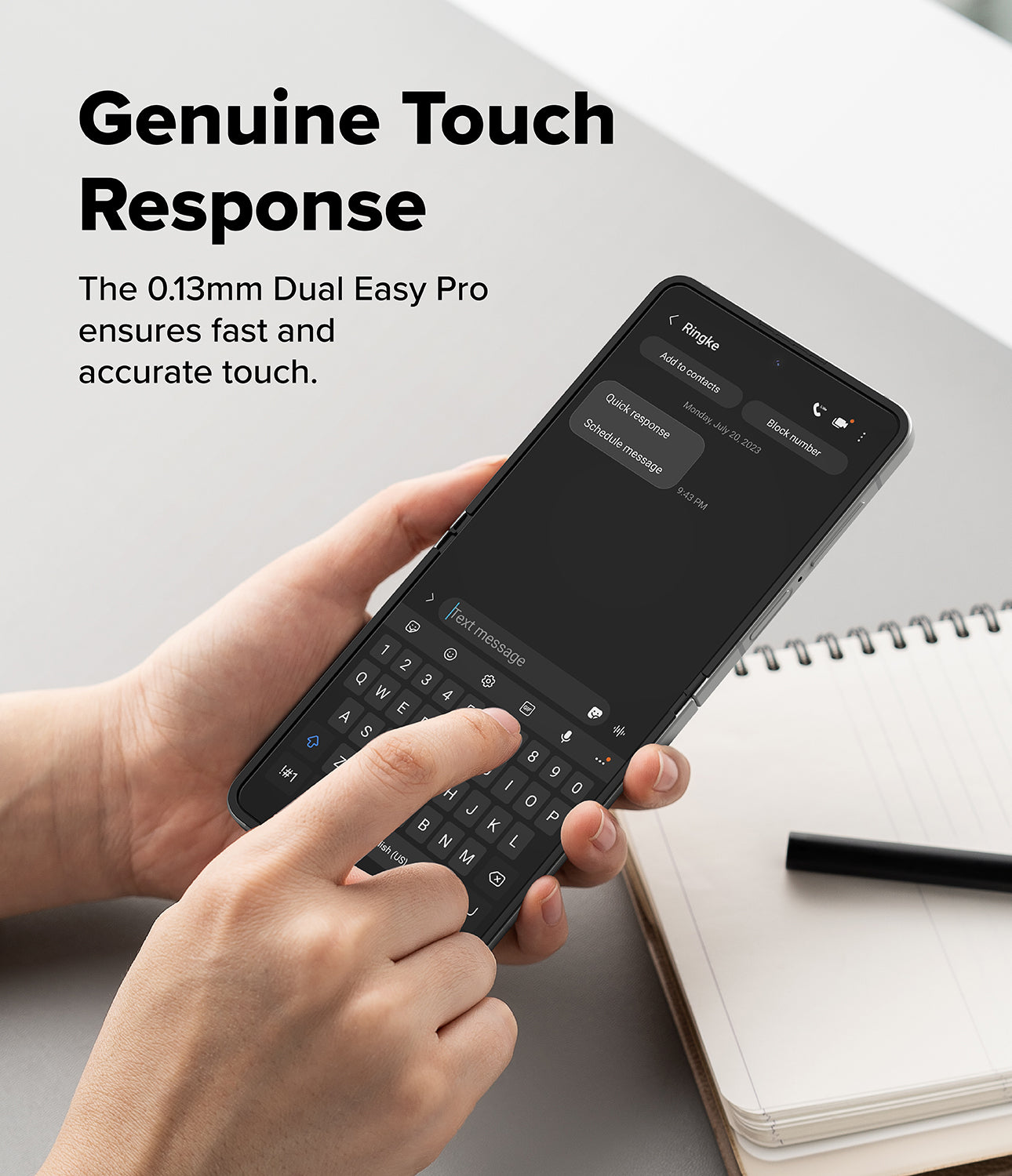 Ringke Dual Easy Pro Film Screen Protector for Samsung Galaxy Z Flip 7