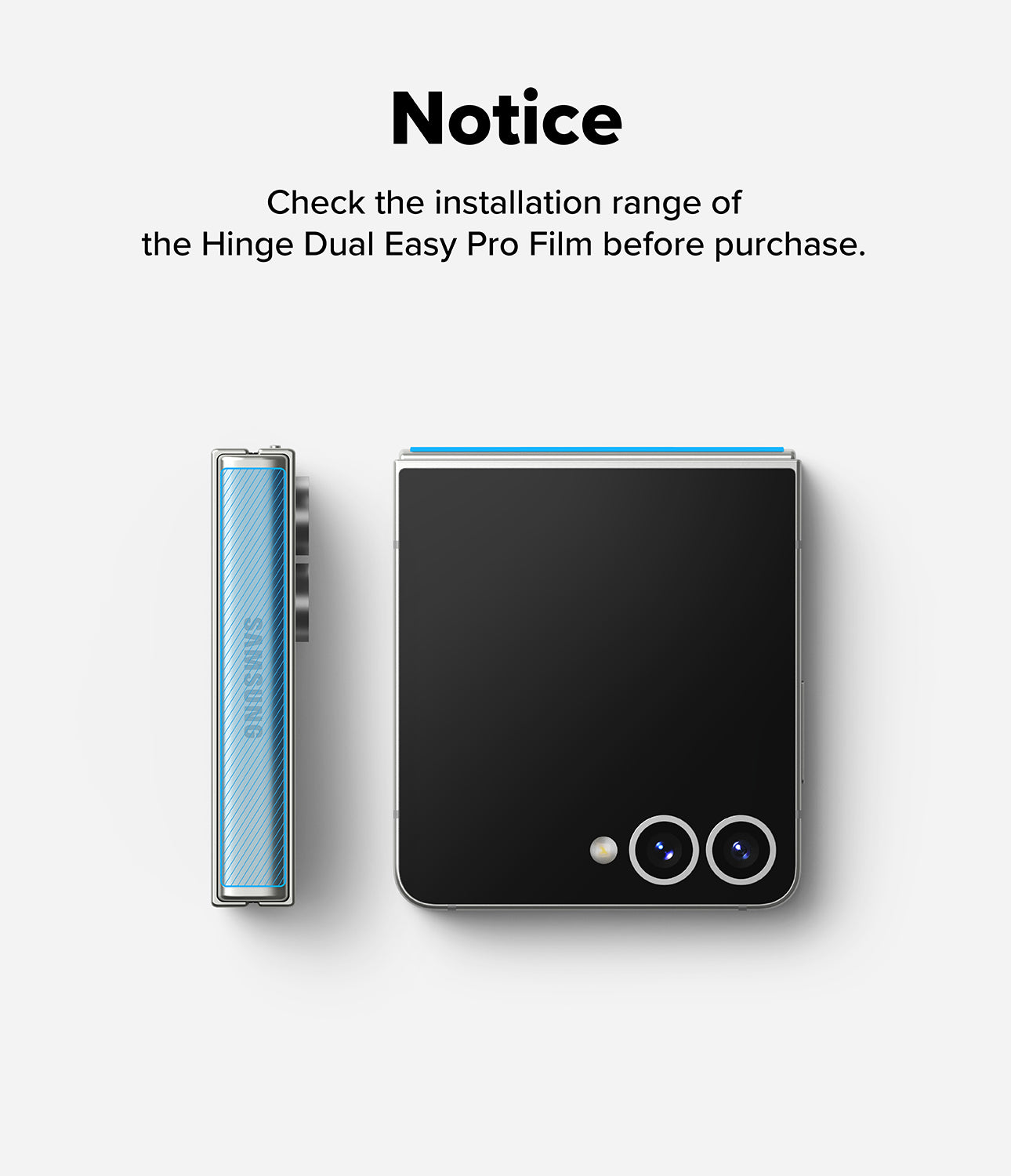 Ringke Hinge Dual Easy Pro Film Screen Protector for Samsung Galaxy Z Flip 7