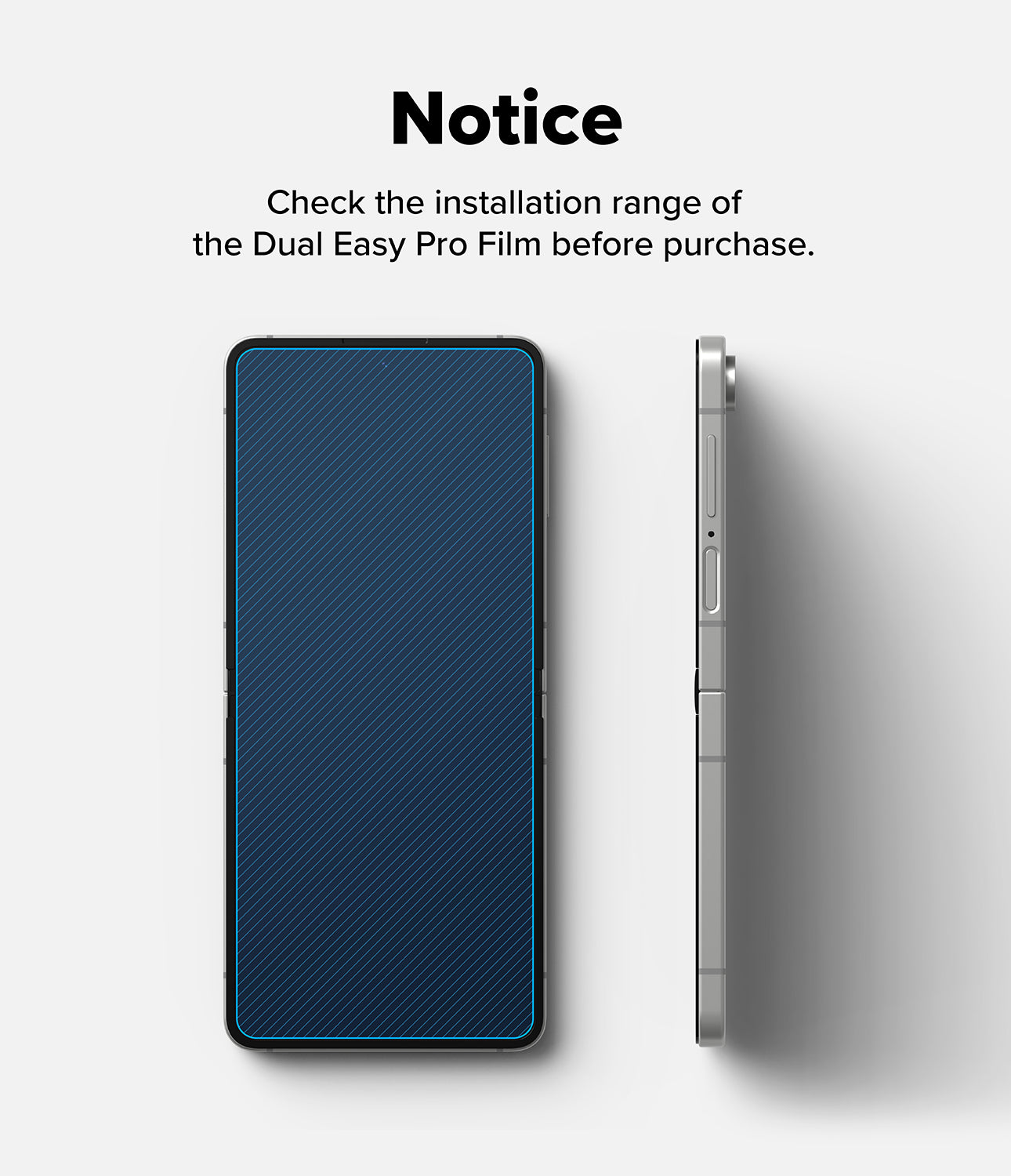Ringke Dual Easy Pro Film Screen Protector for Samsung Galaxy Z Flip 7