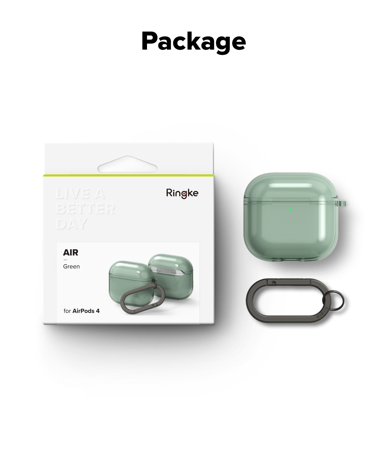 Ringke Air Case for Apple Airpods 4 - Lightweight Cover for Airpods 4th Gen - No Airpods Included