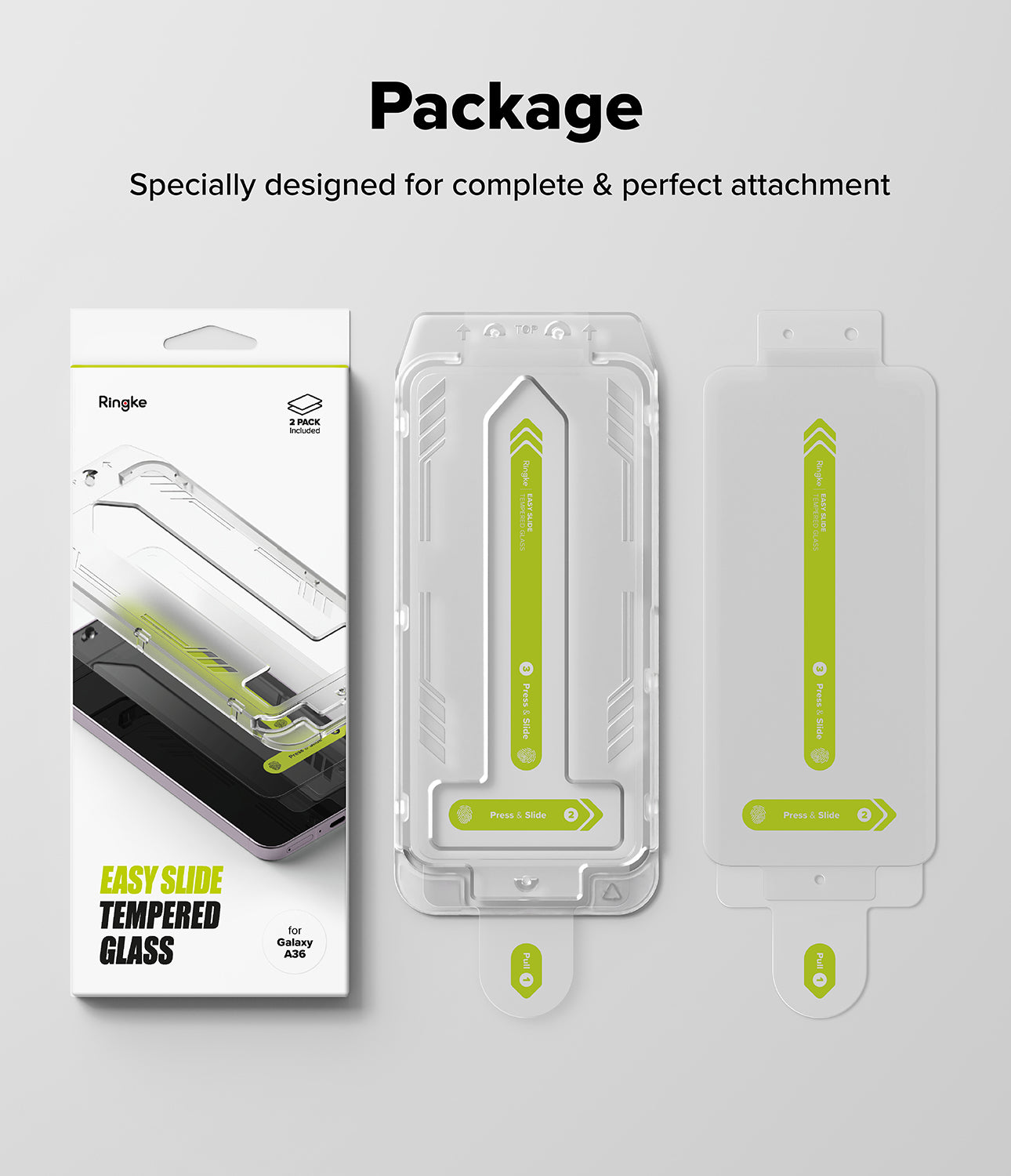 Ringke Easy Slide Tempered Glass Screen Protector for Samsung Galaxy A36