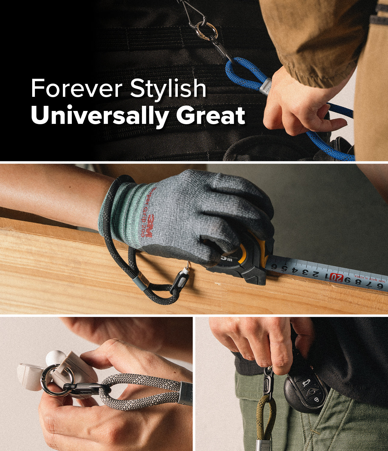 Ringke Rope Hand Strap Compatible for Smartphones and more