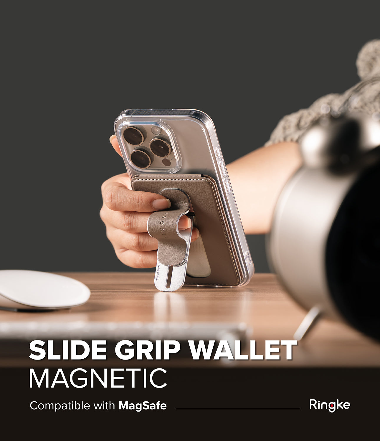 Ringke Slide Grip Wallet Magnetic Card Holder