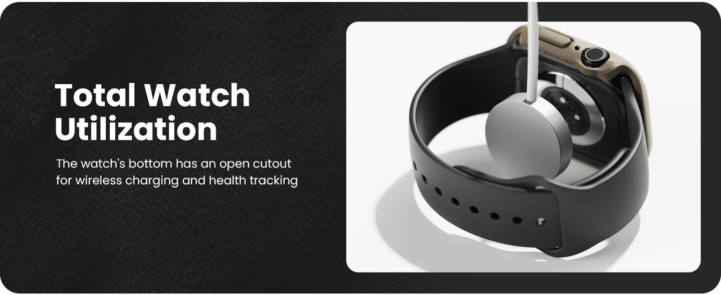 Ringke Onyx Case Compatible for Apple Watch 10 46mm PC and TPU Hybrid Protective Cover