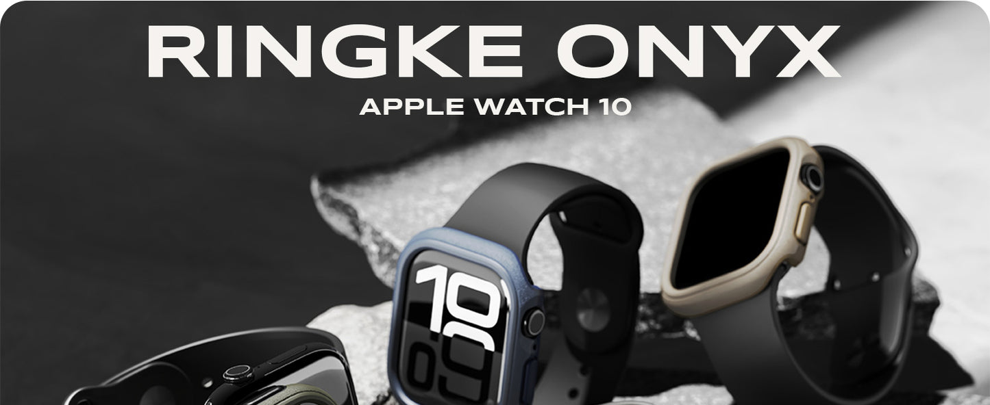 Ringke Onyx Case Compatible for Apple Watch 10 46mm PC and TPU Hybrid Protective Cover