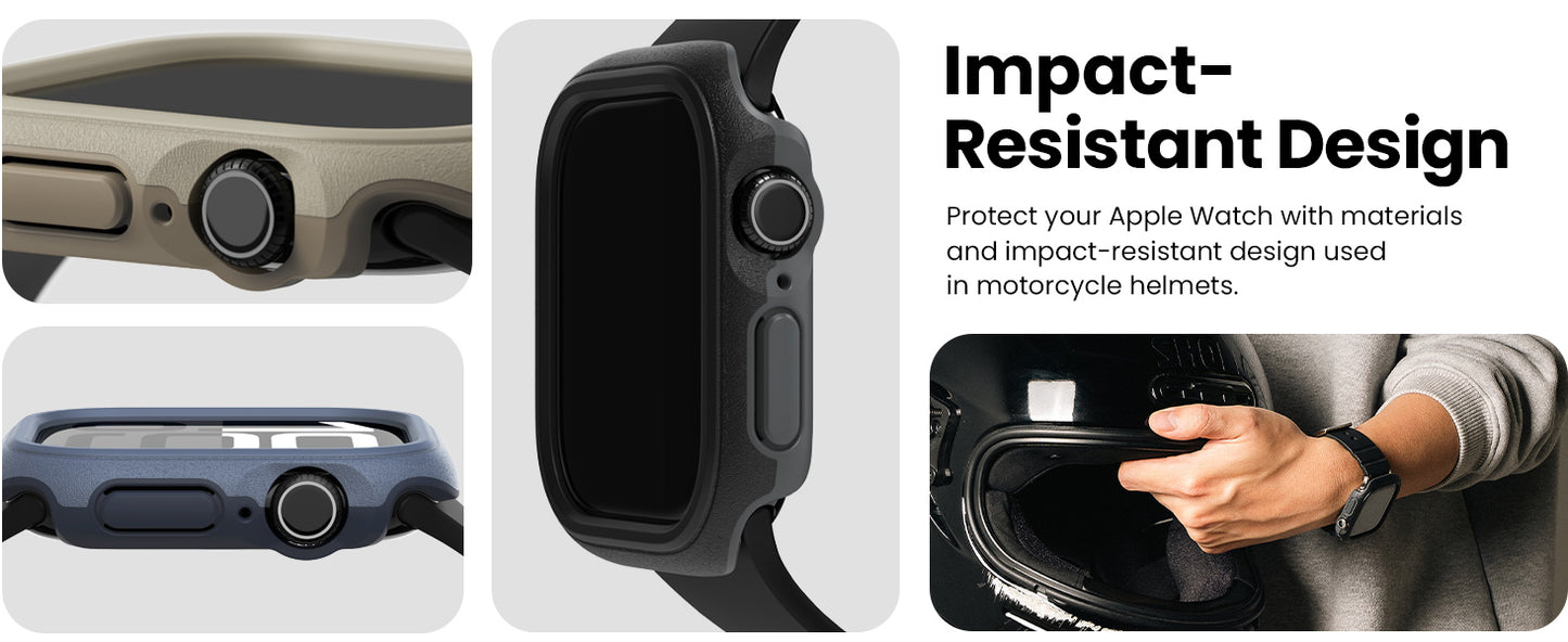 Ringke Onyx Case Compatible for Apple Watch 10 46mm PC and TPU Hybrid Protective Cover