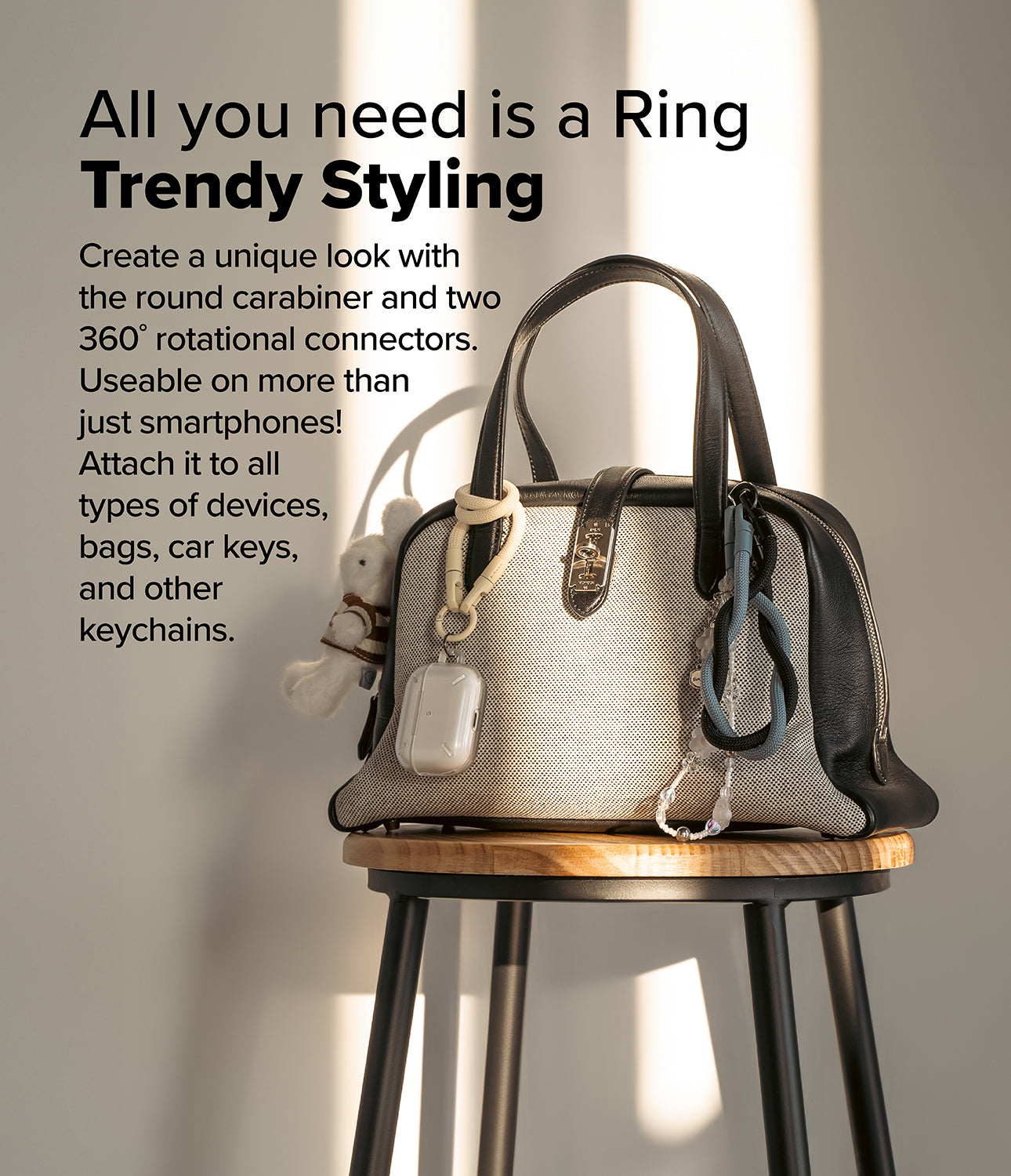 Ringke Holder Link & Flow Hand Strap U-Type for Smartphone Cases