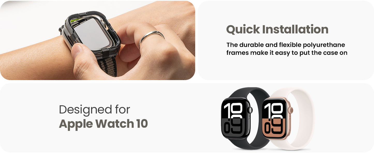 Ringke Fusion Bumper Case for Apple Watch 10 42mm - Accessory for Apple Watch - No Actual Watch