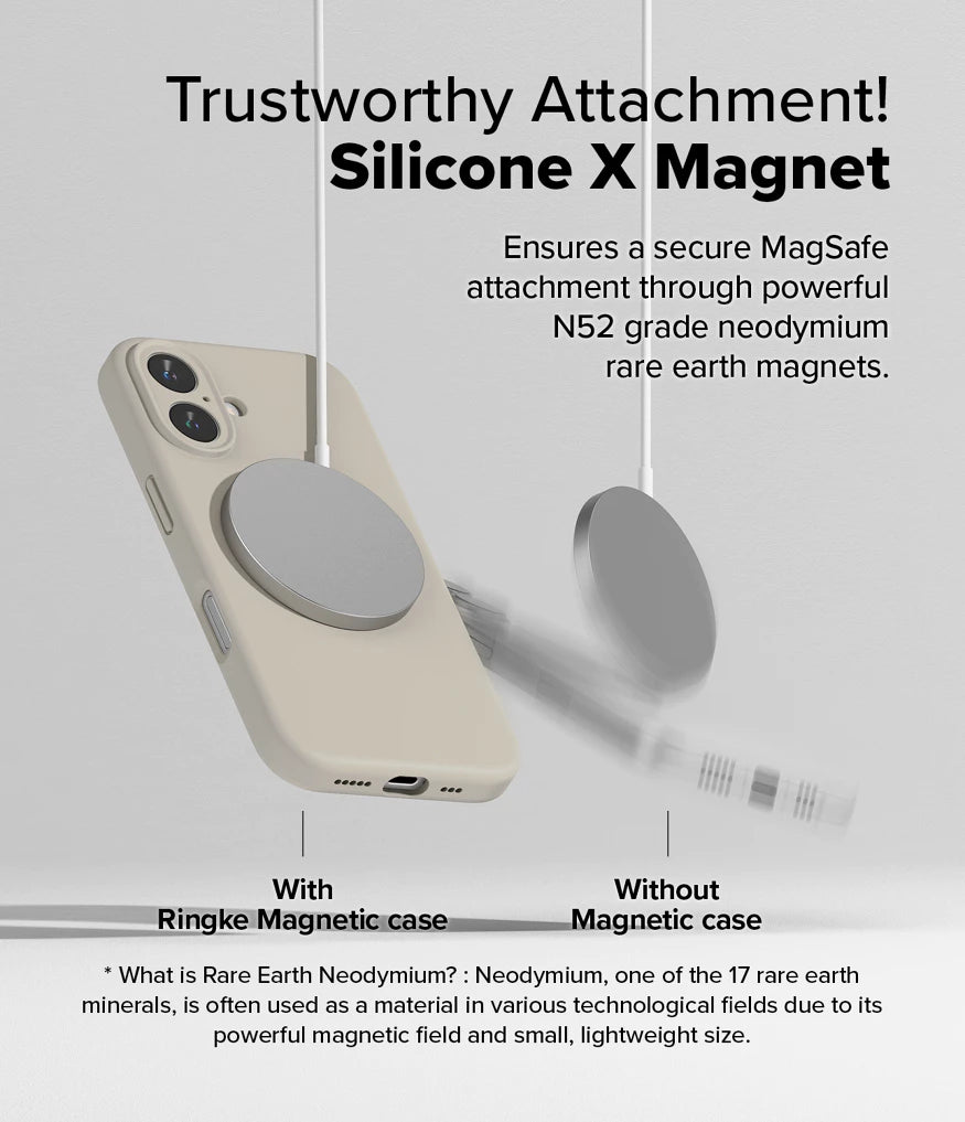 Ringke Silicone Magnetic Case for Apple iPhone 16