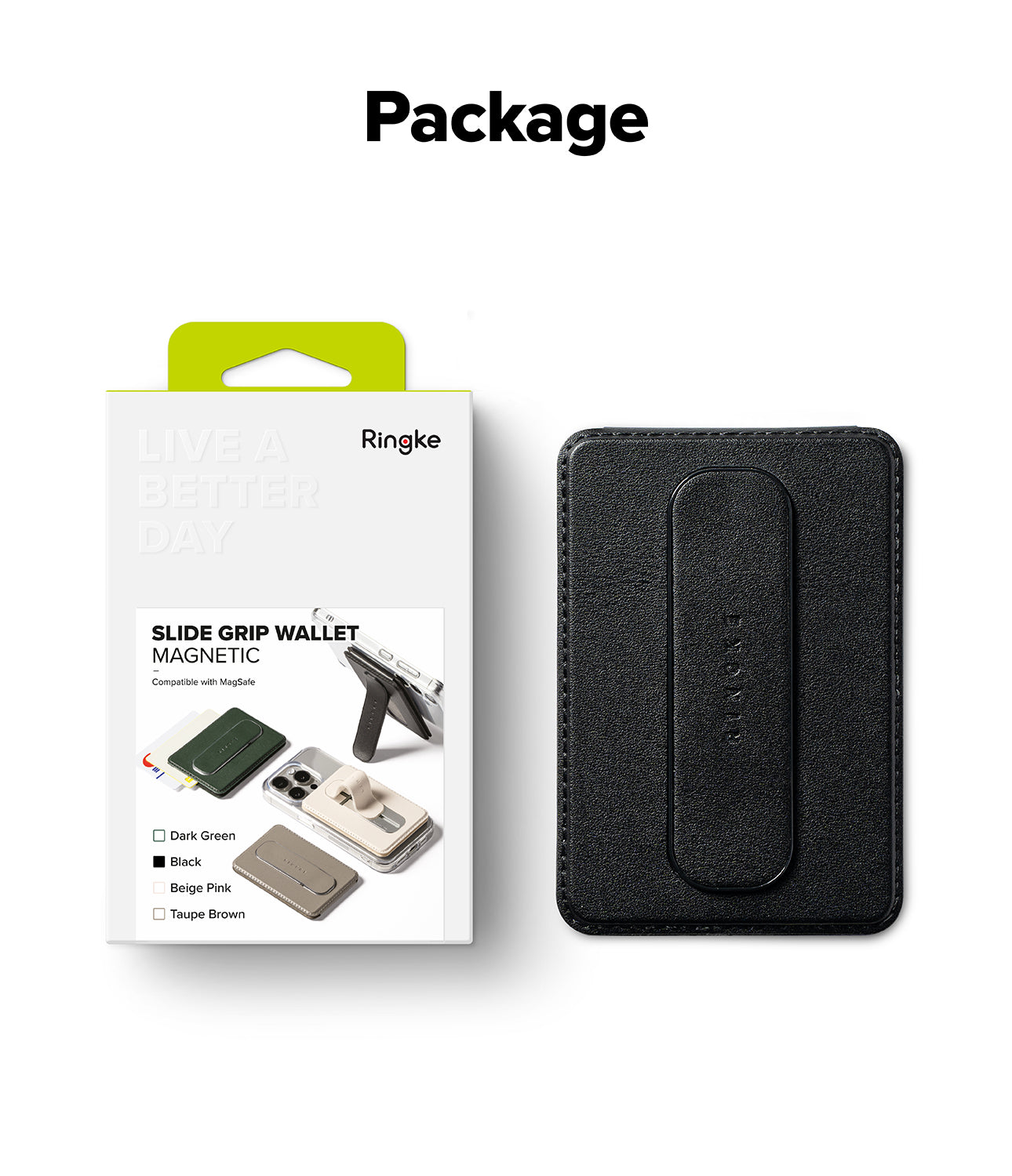 Ringke Slide Grip Wallet Magnetic Card Holder