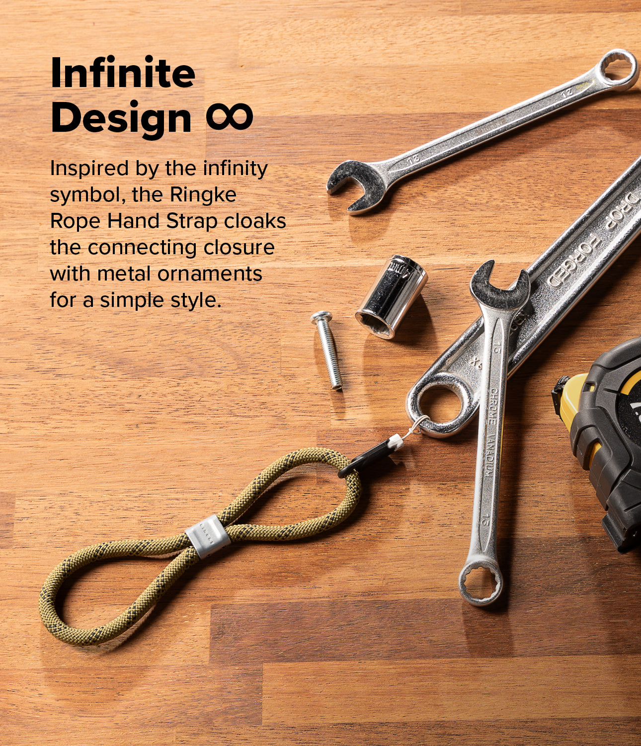 Ringke Rope Hand Strap Compatible for Smartphones and more
