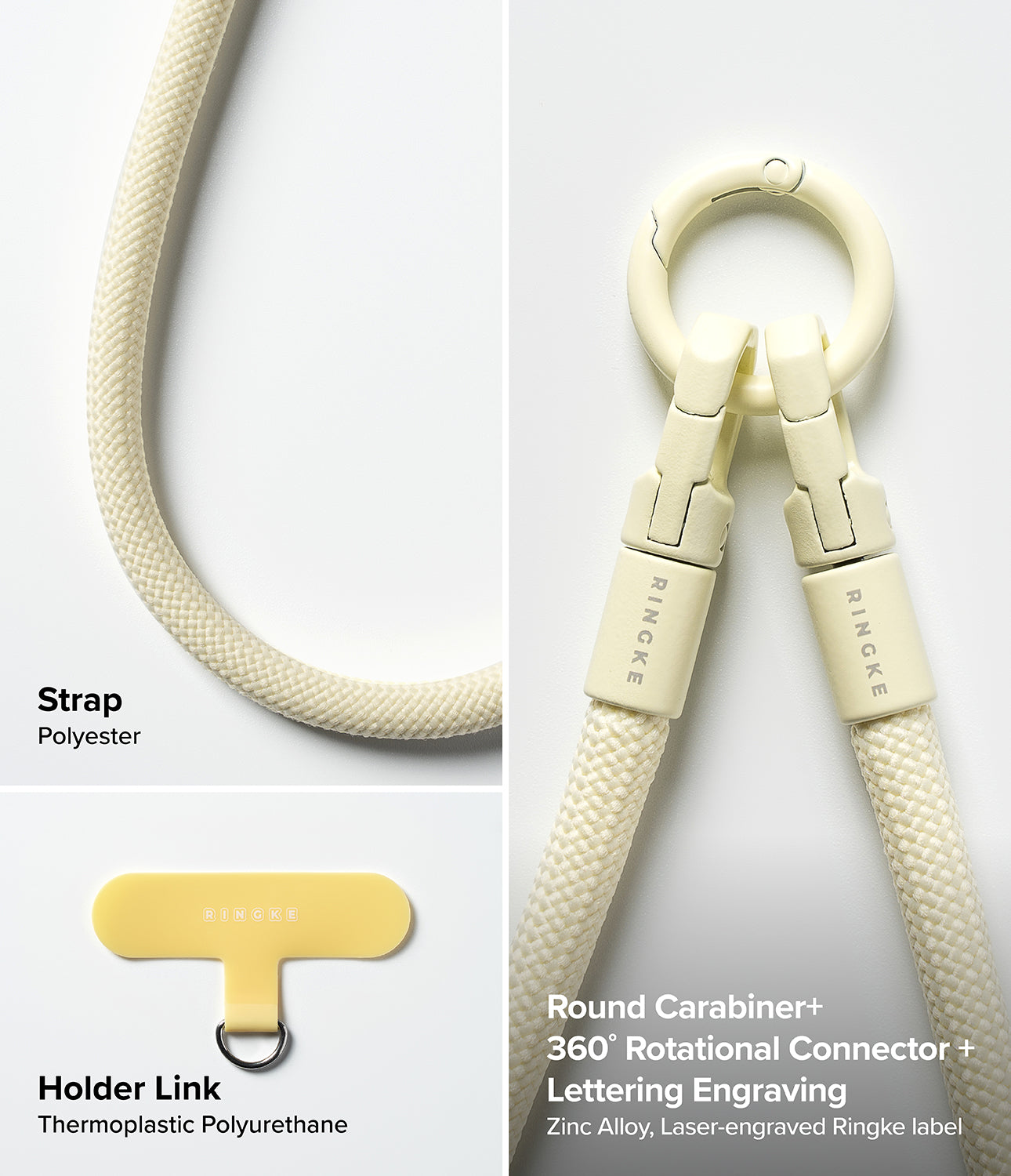 Ringke Holder Link & Flow Hand Strap U-Type for Smartphone Cases