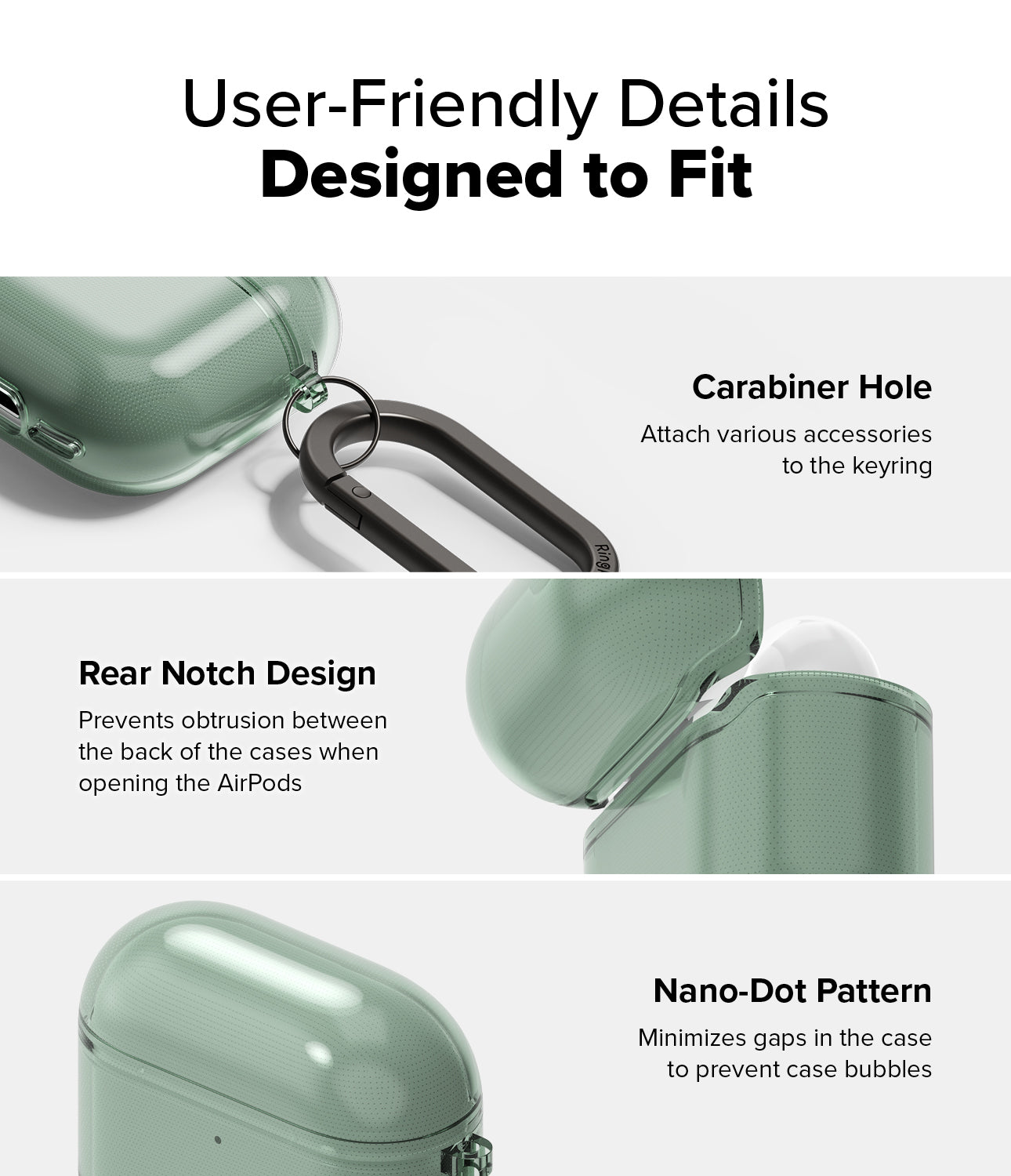 Ringke Air Case for Apple Airpods 4 - Lightweight Cover for Airpods 4th Gen - No Airpods Included