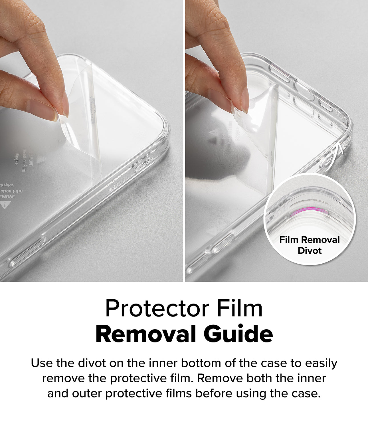 Ringke Fusion Case for Galaxy S25 Ultra | Clear Back Shockproof TPU Bumper Phone Cover