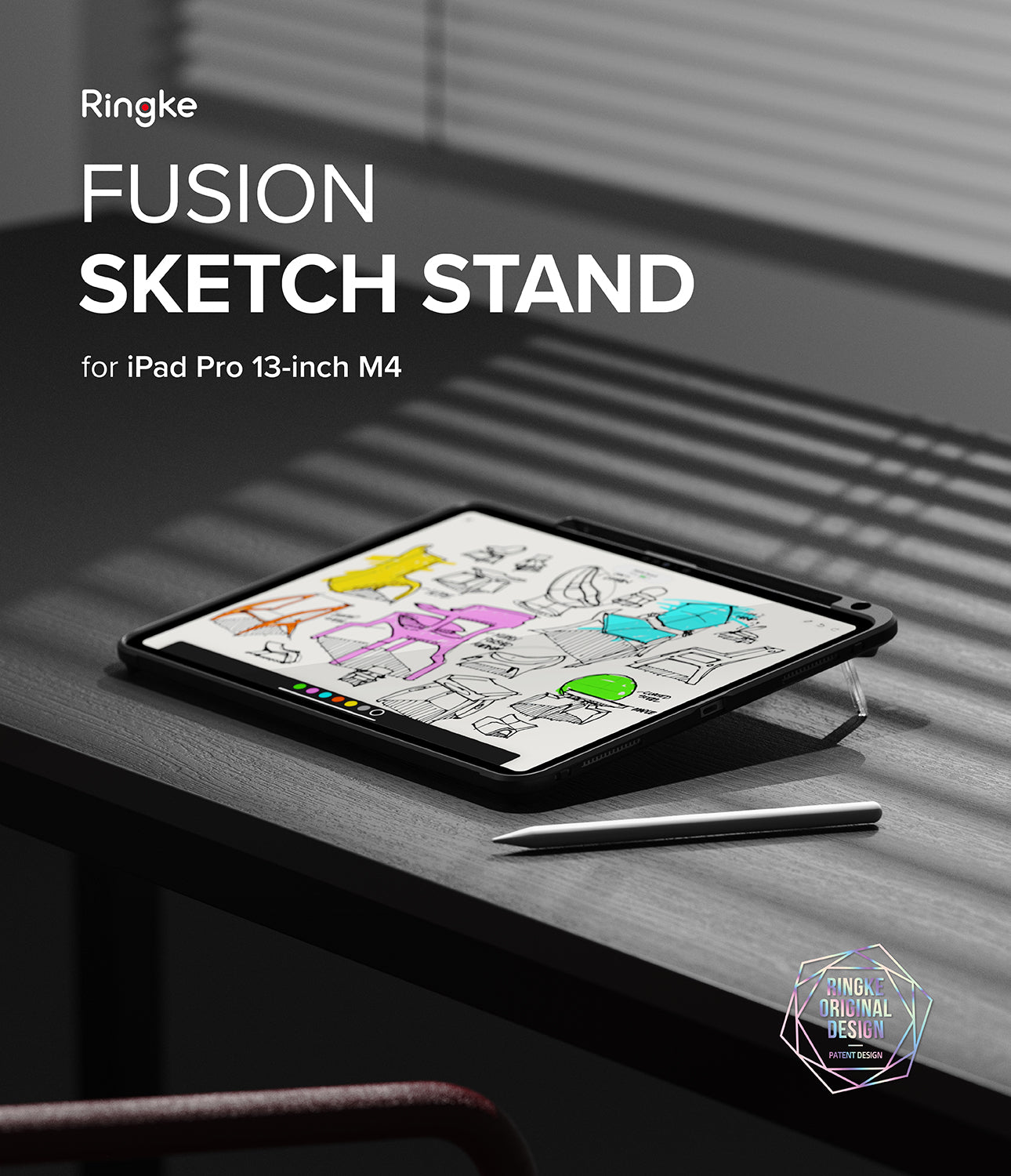 Ringke Fusion Sketch Stand Case for Apple iPad Pro 13 inch M4