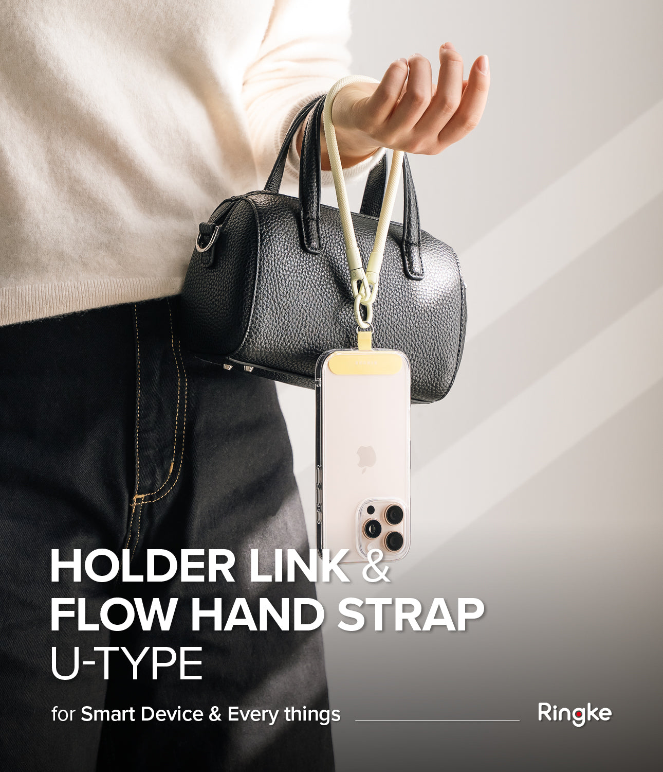 Ringke Holder Link & Flow Hand Strap U-Type for Smartphone Cases