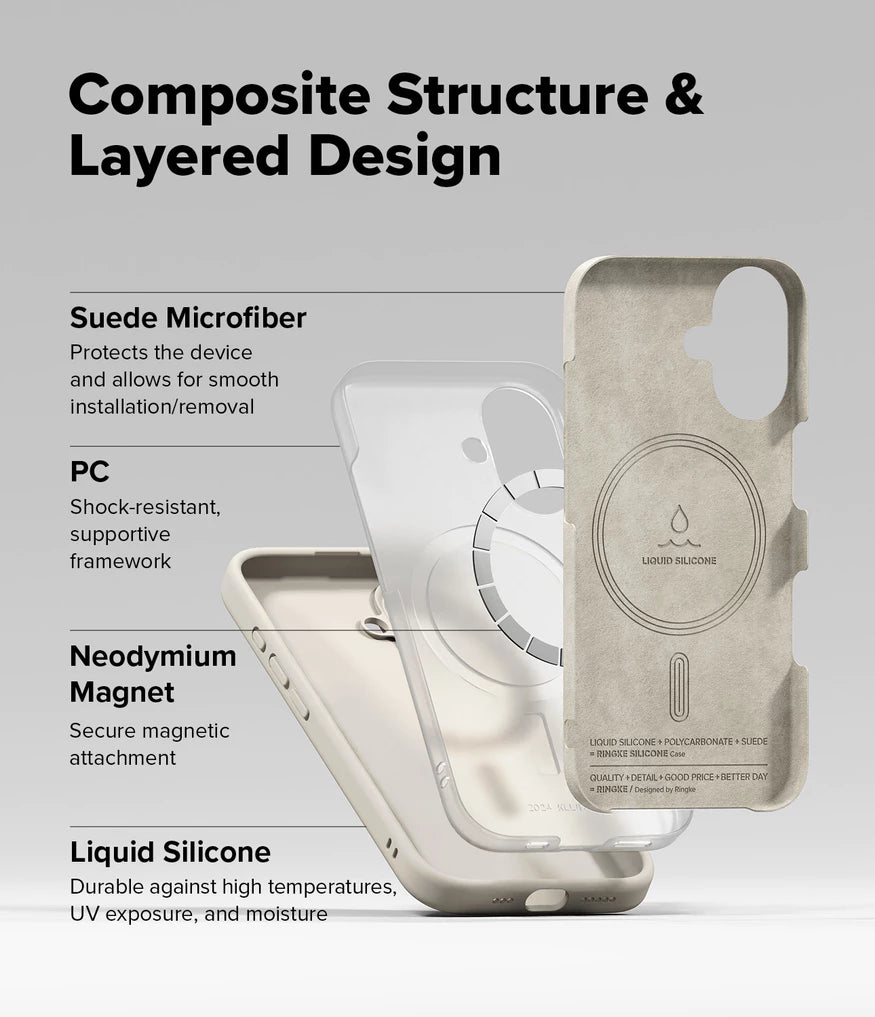 Ringke Silicone Magnetic Case for Apple iPhone 16
