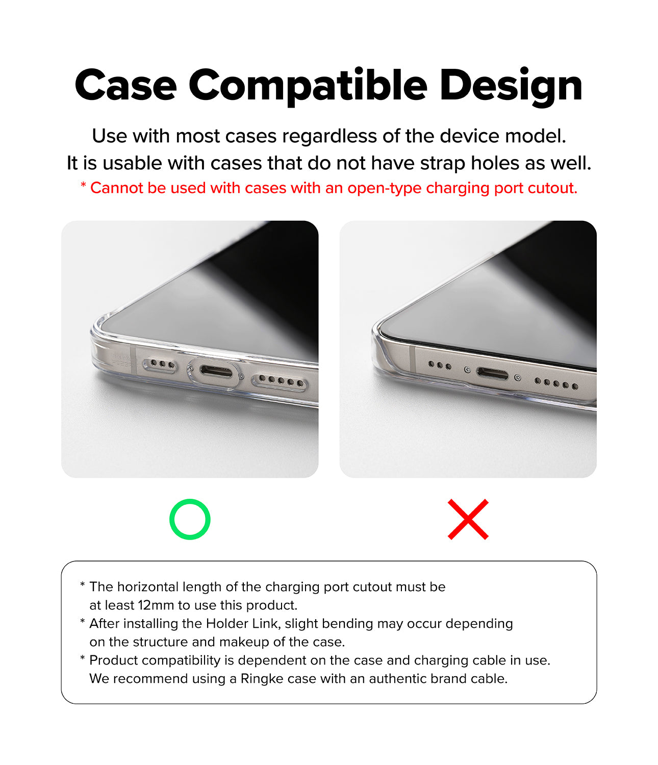 Ringke Holder Link & Flow Shoulder Strap Y-Type for Smartphone Cases