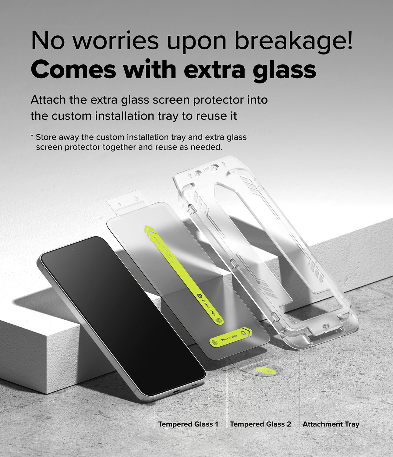 Ringke Easy Slide Tempered Glass Screen Protector for Samsung Galaxy A36