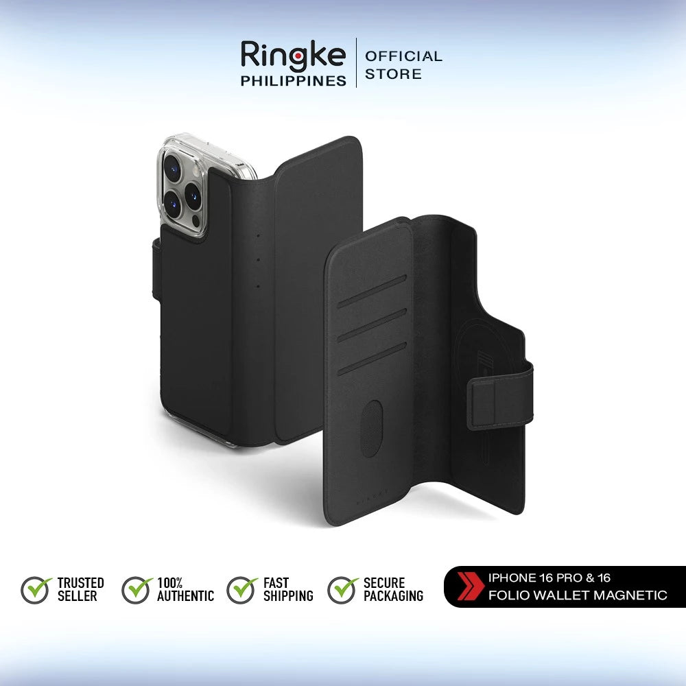 Ringke Folio Wallet Magnetic MagSafe Cover for iPhone 16 Pro / iPhone 16