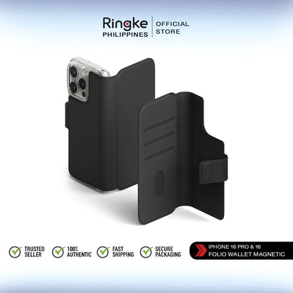 Ringke Folio Wallet Magnetic MagSafe Cover for iPhone 16 Pro / iPhone 16