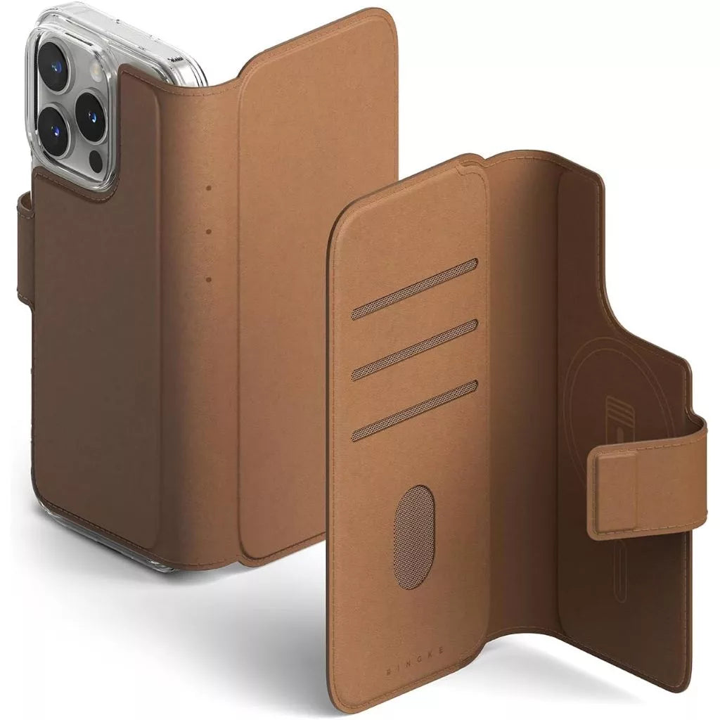 Ringke iPhone Pro Max iPhone Plus MagSafe Wallet Cover | 2in1 Magnetic Flip Cover With Card Slot