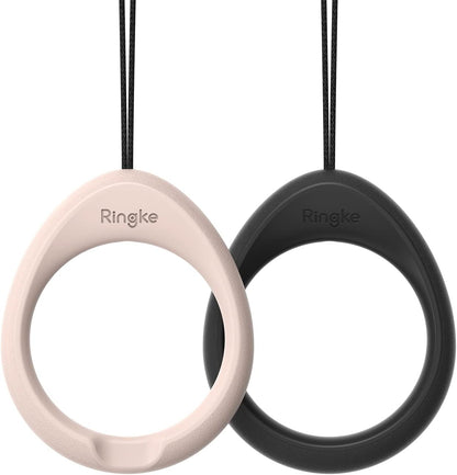Ringke Finger Ring Strap - Silicone Smartphone Grip Lanyard Holder 2 Pack with Anti-Slip Mount Function