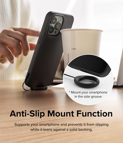 Ringke Finger Ring Strap - Silicone Smartphone Grip Lanyard Holder 2 Pack with Anti-Slip Mount Function