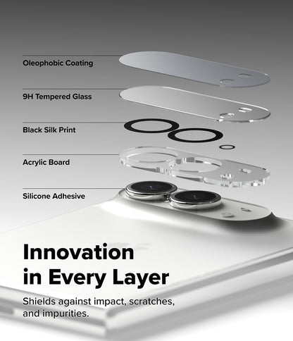 Ringke Camera Full Tempered Glass Protector for Apple iPhone Duo